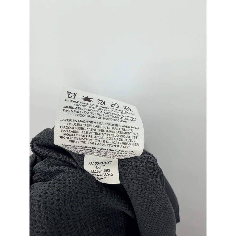 Nike Track Pants Men 4XLT Black Good Dri-FIT Relaxed Fit Tall Training